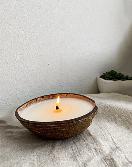 Coconut Shell Candle