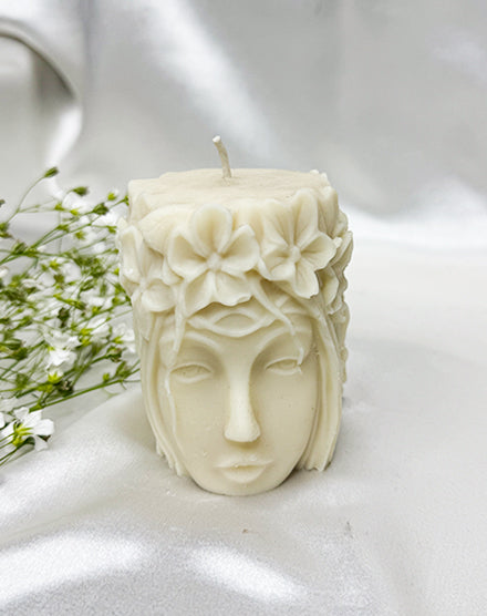 Garland Goddess Head Candle