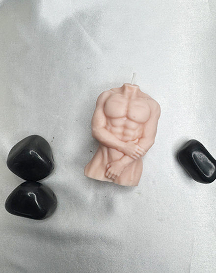 Male Torso Candle