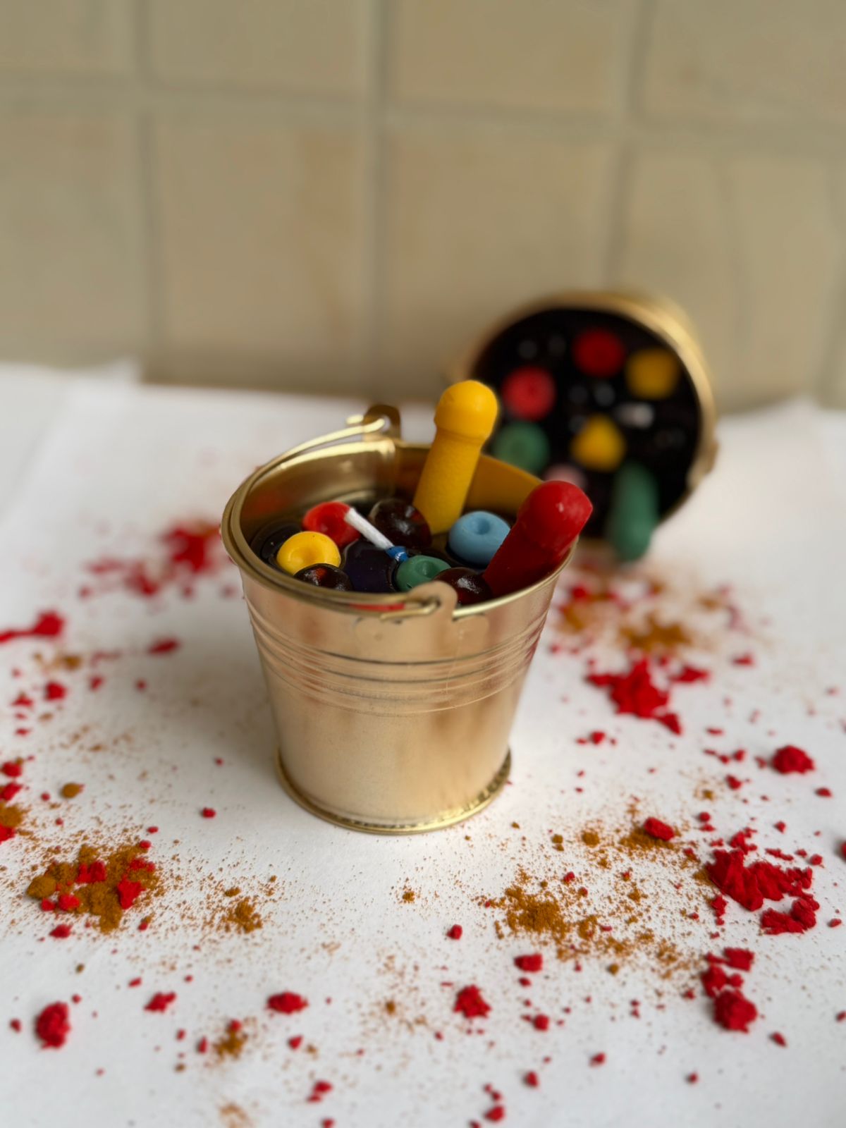 Holi Bucket Candle