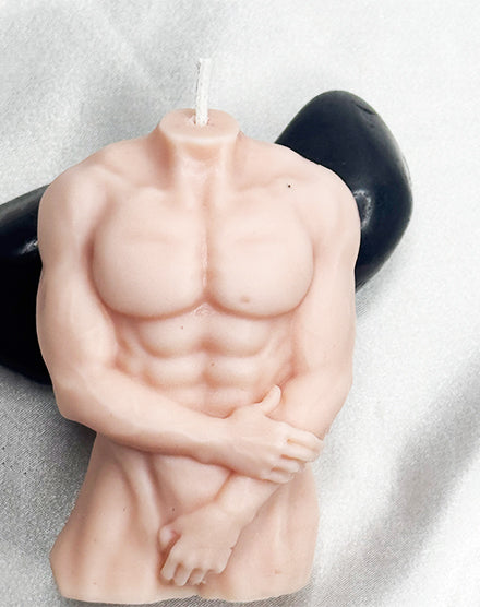 Male Torso Candle