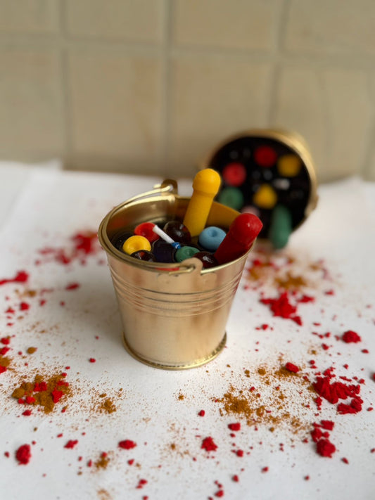Holi Bucket Candle